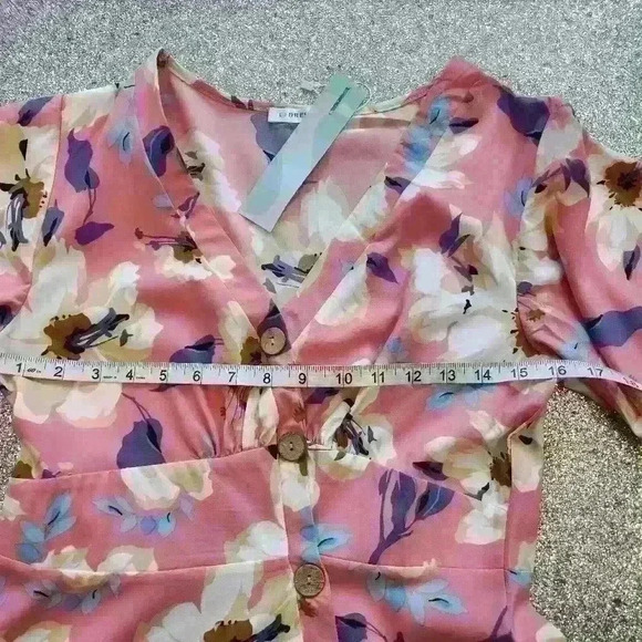 Floral button flare dress Size 8 - Picture 6 of 7